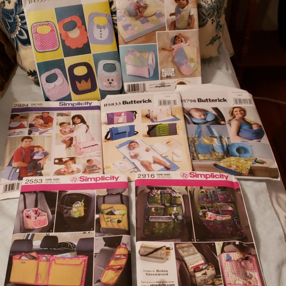 7 Sewing Patterns Bundle ,Baby Accessories